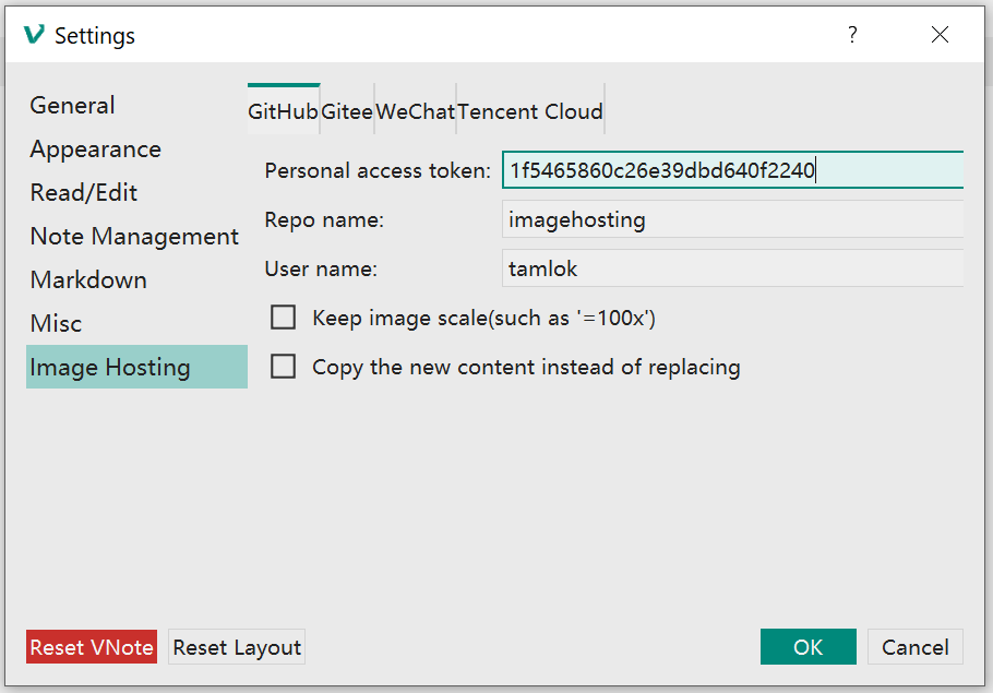 GitHub Settings