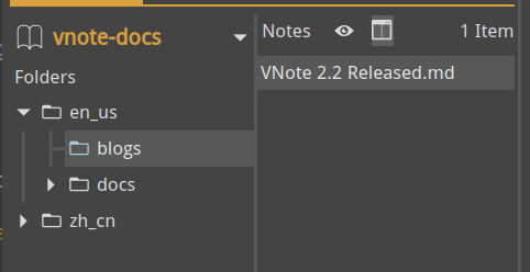 Separate Note List