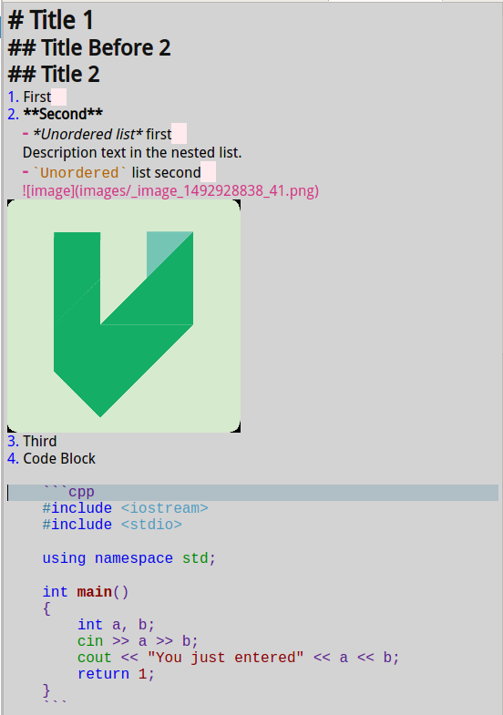 VNote Syntax Highlight